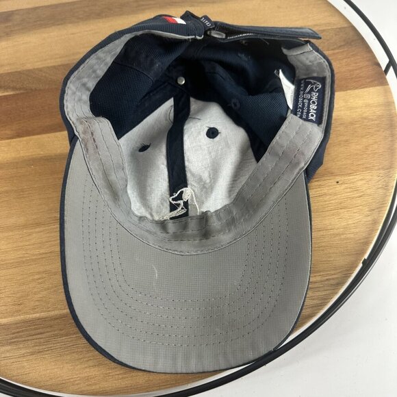 Rhoback Navy Blue Adjustable Baseball Cap With Embroidered Dog Logo & Text - Picture 2 of 4